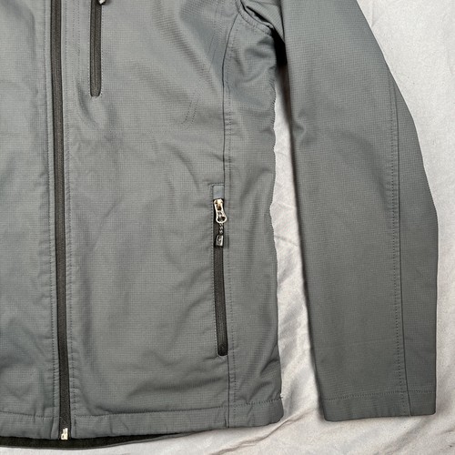 SwissTech Men's Size S (34-36) Gray Full Zipper Wind Breaker Jacket - Picture 4 of 14