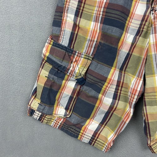 Wrangler Shorts Boys Size 10 Regular Colorful Madras Patchwork Cargo Pockets - Picture 5 of 10