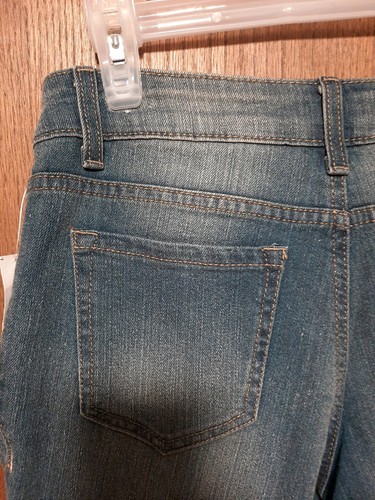 Glo Jeans Juniors Size 5 Side Zip Crop Blue Jeans - Picture 6 of 11