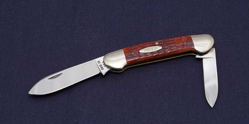 CASE 62131 Canoe 2-Blade Brown Jigged Bone 10Dot 1970 Holding Knife Unused - 第 1/7 張圖片