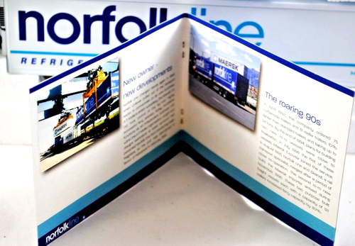 Corgi 1:50 CC99129 DAF XF Truck & FRIDGE Trailer in NORFOLK LINE MAERSK Gift-Set - Picture 9 of 20