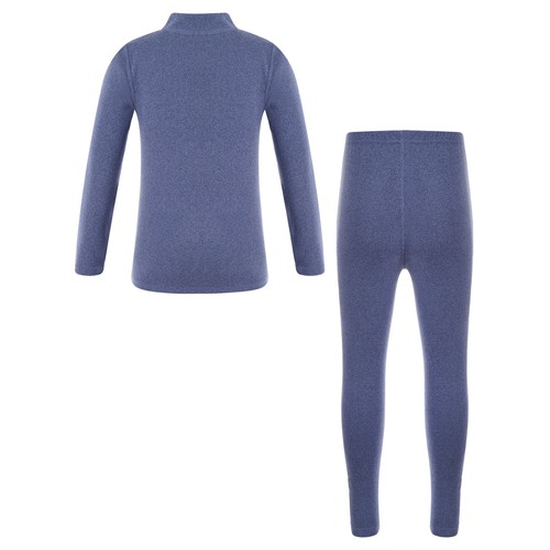 Kids Boys Girls Tees Dailywear Top Thermal Sleepwear Basic Set Mock Neck Suit - Picture 53 of 59