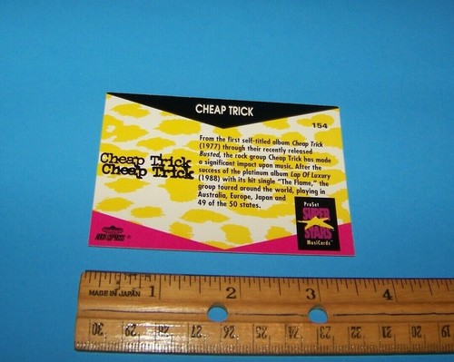 Cheap Trick Collectible Photo Cards - Super Stars Musicards Vintage 1991 - Picture 2 of 2