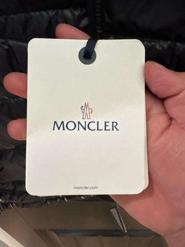 Moncler Basic Black Nylon Moto Acoru - Picture 7 of 8