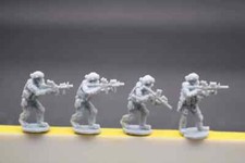 1/72 Ukrainian Special Warfare 3d Printed Military Model 4pcs Soldier Resin