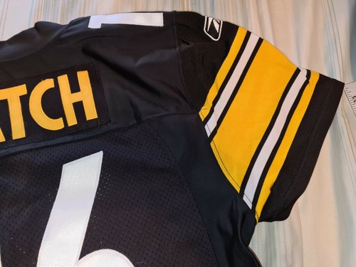 CHARLIE BATCH 16 PITTSBURGH STEELERS HOME AUTHENTIC REEBOK FOOTBALL JERSEY sz 46 - Picture 11 of 12