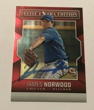 JAMES NORWOOD SIGNED 2014 ELITE EXTRA EDITION PROSPECT ROOKIE CARD AUTO