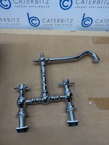NEW Astracast TP0430 Camargue Bridge Twin Dial Single Flow Tap - Chrome BR752 - Picture 4 of 7
