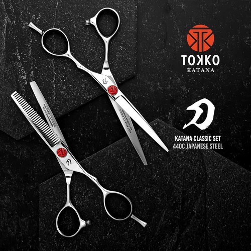 Ergonomic Japanese 6.5” Hair Cutting Scissors - Perfect for Barbers and Stylists - Picture 4 of 10