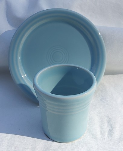 Fiesta NEW Sky Shot Glass & Coaster~set of 2~2024 Color, 1st Quality W/Tag, Mint - Picture 9 of 13