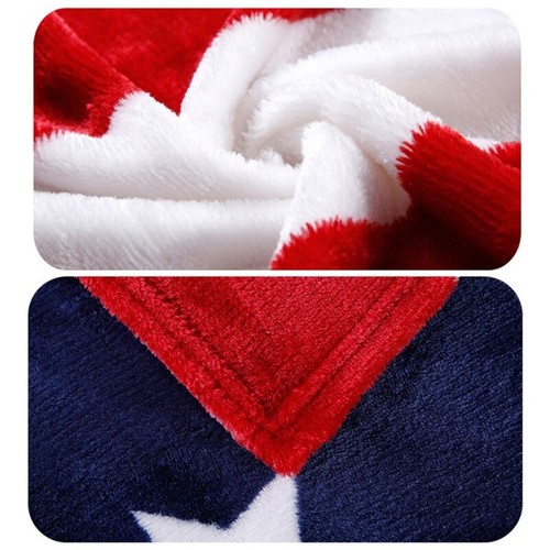 Patriotic US British National Flag Print Soft Throw Blanket for Couch Bed Sofa - Picture 4 of 10