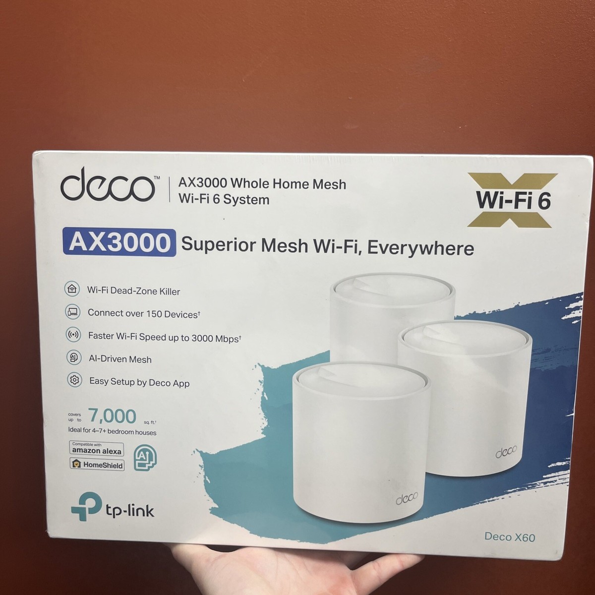 TP-LINK Deco X60 AX3000 Whole Home Mesh Wi-Fi System - 3