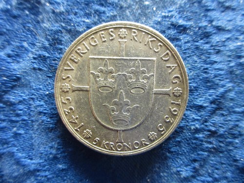 SWEDEN 5 KRONOR 1935, KM806