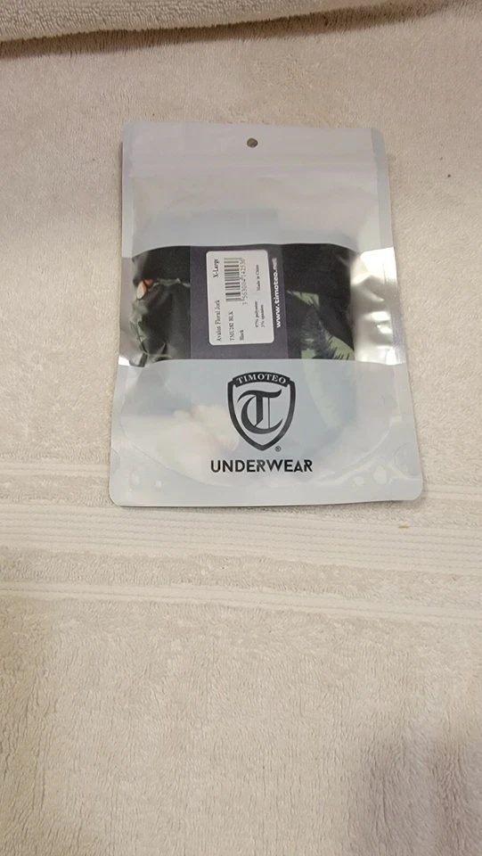 Jockstrap Nuevo Timoteo Avalon Floral Negro Hombres Ropa Interior Atlética Moda XL Foto 4 de 4