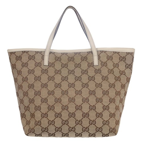 Gucci GG Monogram Canvas Zoo Tote Small Brown Beige - Picture 3 of 12