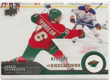 2014 2014-15 Upper Deck Exclusives #98 Jared Spurgeon 003/100 Minnesota Wild