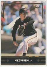 1991 LEAF MIKE MUSSINA #BC12 RC GOLD ROOKIES BASEBALL BALTIMORE ORIOLES HOF 