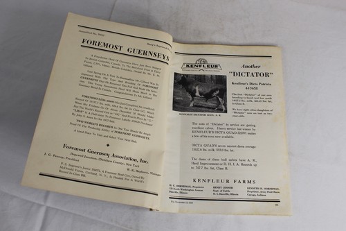 Guernsey Breeders Journal November 15, 1937 Cow Calf Bull Farms Cattle Dairy Ads - Imagen 4 de 17