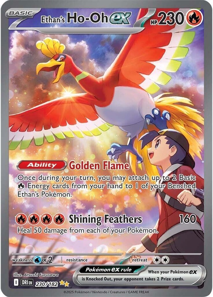 Ethan's Ho-Oh Ex 230/182 Sv10: Destined Rivals for sale | eBay