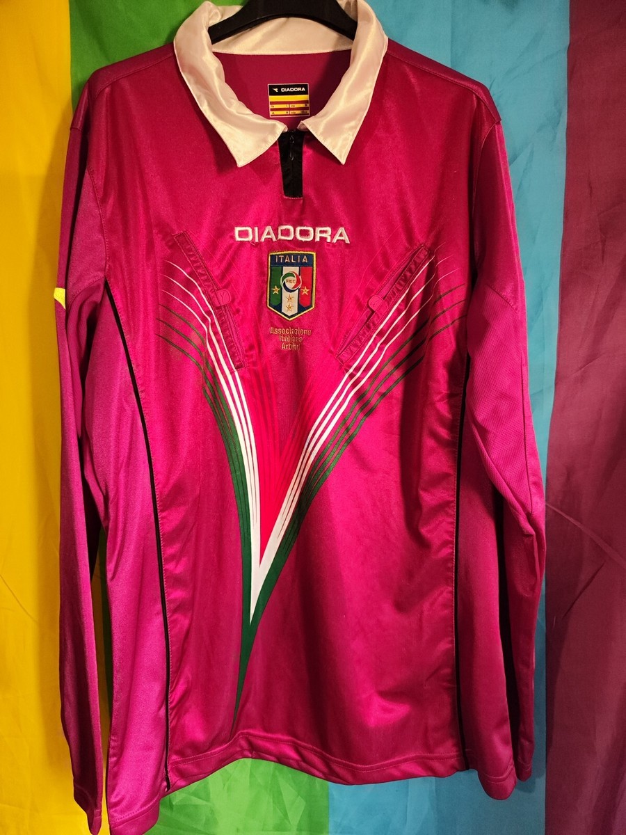 Vintage Diadora Italian Referee shirt jersey mens size M/L