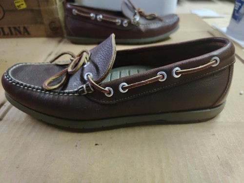 LL Bean | Slip on barca uomo in pelle | marrone scuro | taglia 8,5 D | modello n. OU668 - Foto 7 di 18