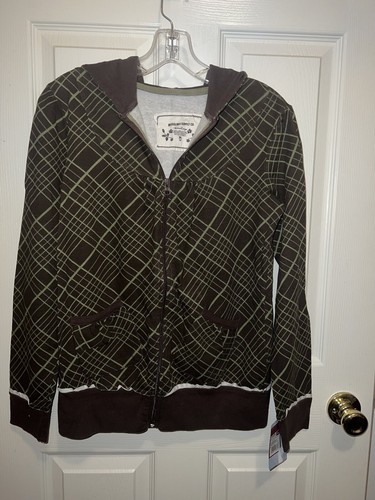 MOSSIMO GIRLS PATTERENED ZIP FRONT LIGHTWEIGHT HOODIE SIZE XL 14/16 NEW - Picture 5 of 11