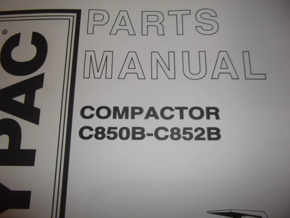 HYPAC C850B C825B COMPACTADOR MANUAL LIBRO CATÁLOGO Foto 2 de 4