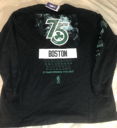 Boston Celtics Nike NBA 75th Anniversary Championships Longsleeve Men’s Size XXL - Picture 2 of 10