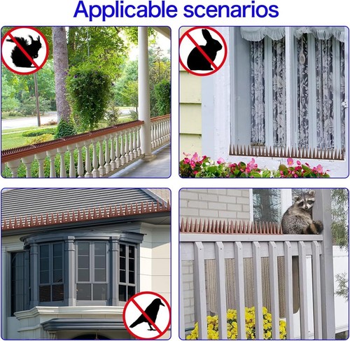 30m Bird Spikes Deterrent Anti Cat Human Possum Fence Spiked Mouse Pest Control - Picture 19 of 26