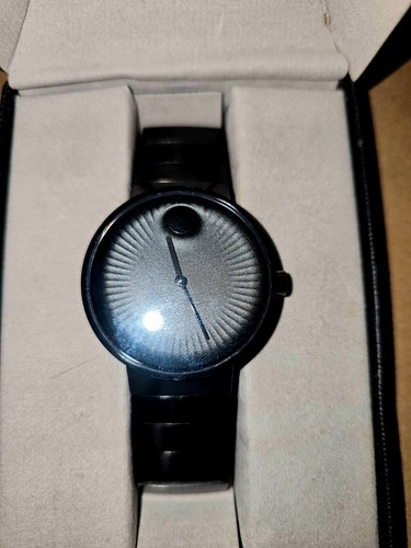 Movado Black Glass Ceramic Watch-- New!! - Picture 11 of 15