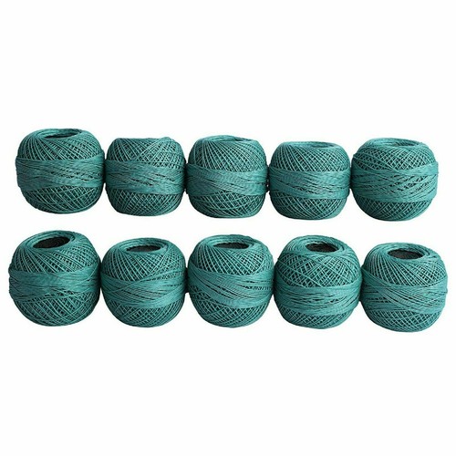 Rote Rose Häkeln Baumwollgarn Mercerisiert Hand Weben Stricken Garn Knäuel Blau - Bild 2 von 6