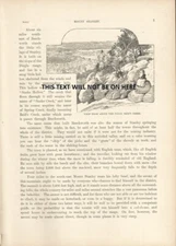 1890 ADELAIDE MELBOURNE RAILWAY CROSSING ART  ILLUSTRATION PRINT