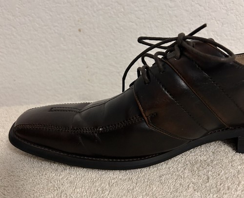 Masimo Men's Size 9.5 Burgundy Oxford Dress Shoes - Picture 6 of 12