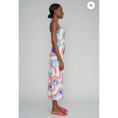 Le Superbe Bassette Slip Dress - Rainbow S $425 - Picture 2 of 4