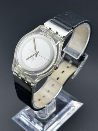 Rare Working Swatch Standards 2001 - GK350 - Plaited Clear Case Unisex Watch U3 - Picture 3 of 10
