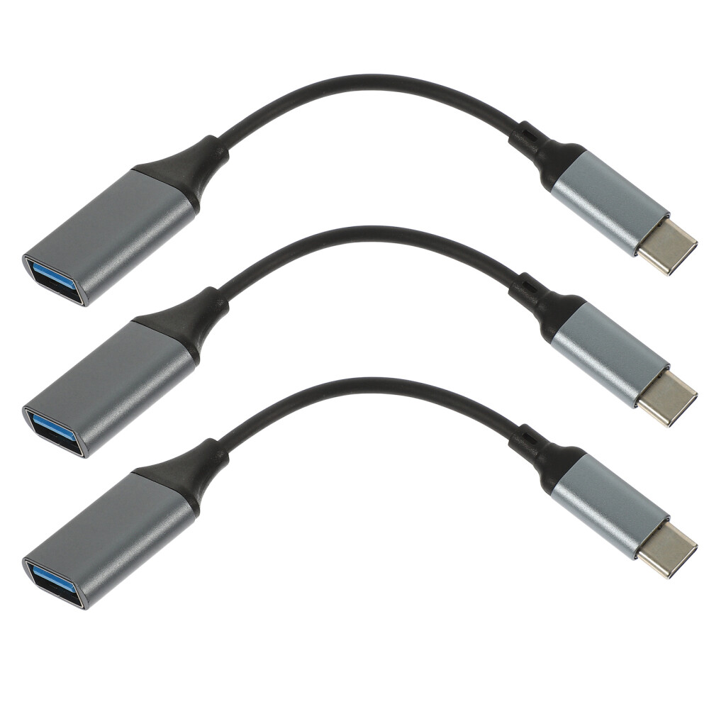 3-Pack USB-A to USB-C 3.0 Adapter Cable Set