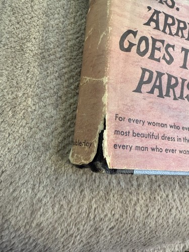 "Mrs. 'Arris Goes To Paris" 1958 GALLICO, Paul 1st Edition Hardcover - Picture 7 of 11