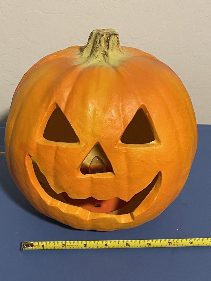 Trendmasters 1995 Halloween Light Up Foam Mold Pumpkin Jack O Lantern ...