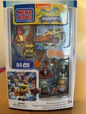 Mega Bloks SpongeBob SquarePants Rock Band Figure Pack & Collectible Build Plate
