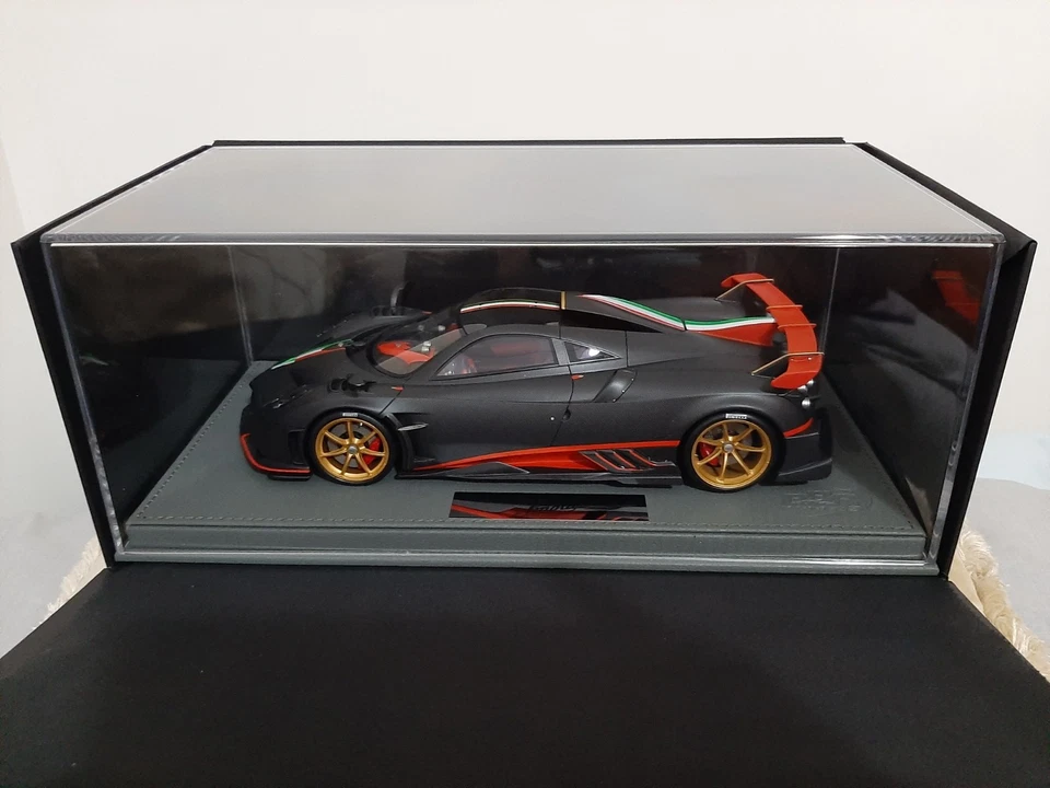 BBR 1/18 PAGANI IMOLA MATT CARBON FIBRE BLACK NR. 111/300 P18192B NO MR NEW - Immagine 2 di 4