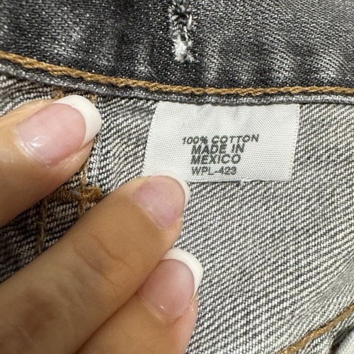 VTG 90s Y2K Levi's 501 XX Button Fly Jeans Mens 33x27** (Altered) Gray Classic - Picture 9 of 13