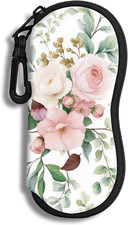 Sunglasses Soft Case Ultra Light Neoprene Zipper Eyeglass Case With Belt Clip