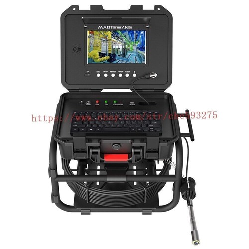 Cámara de inspección de tuberías de alcantarillado HD de 9 pulgadas con teclado localizador autonivelante de 512 Hz - Imagen 9 de 16