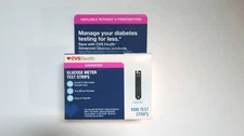 100 CVS Advanced Diabetic Glucose Meter Test Strips Exp 04/27