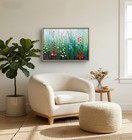 Gerard 5x7 in- Abstract Expressionist Original Painting Paper Floral — photo 2