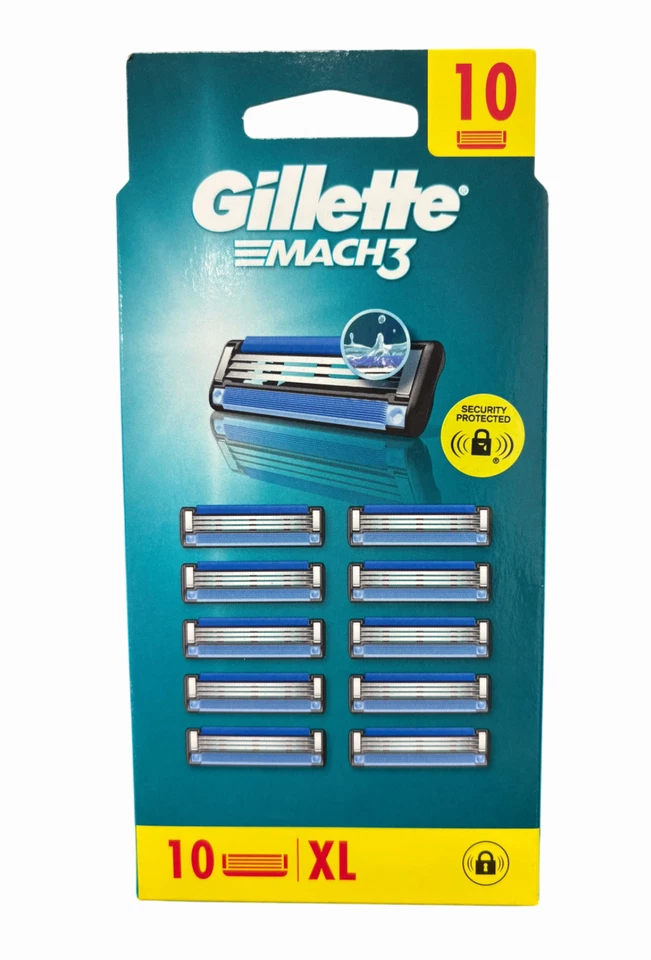 Gillette Mach3 Razor Blades Razors For Men 10 XL | 100% Original