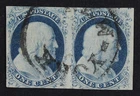 CKStamps: US Stamps Collection Scott#7 1c Franklin Used Tiny Tear on 1 Stamp