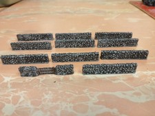 Model Diorama Painted Stone Wall Set Wargaming Scenery Terrain 11pcs 9mm High