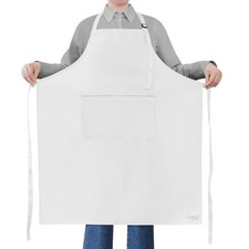 Extra Large Apron for Men Adjustable Bib Aprons with 2 Pockets Cooking Kitche...