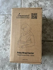 Baby Wraps Carrier brown , Stretch infant Carrier, For New Born & Toddler